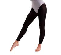 REEVE 2 X Kids 60 Denier Footless Dance Tights Soft Microfiber Seamless Dance Tights, Non-Elastic Waistbands Silky Dance Tights for Girls UK Size 3-13 Years (5-7 Years, Black)