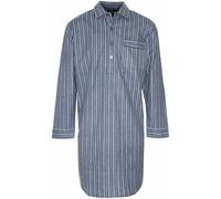 REEVE Champion Harrow Brushed Cotton Men's Nightshirt Stripe Print (Size 2XL, Navy Stripe)
