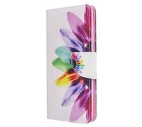Reevermap for Motorola G17/ G17 Power/ G15/ G15 Power Case Wallet Flip Shockproof PU Leather Card Holder Mandala Magnetic Stand Cover for MOTO G17/ G17 Power/ G15/ G15 Power, Flower