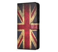 Reevermap Samsung Galaxy A14 Case, Shockproof PU Leather Wallet Flip Magnetic Clasp Stand Phone Cover with Card Holder for Samsung Galaxy A14 4G/ 5G, Union Jack