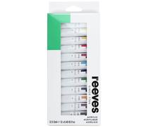 Reeves Acrylic 12 Vibrant Colours Tube Paint Set