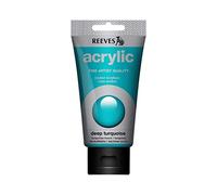 Reeves Acrylic Paint, Deep Turquoise, 75 ml