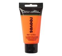 Reeves Acrylic Paint, Fluorescent Orange, 75 ml