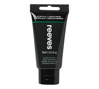 Reeves Acrylic Paint - Highly Pigmentented Acrylic Paint For Hobbyist, Leisure & School - Mars Black, 75ml