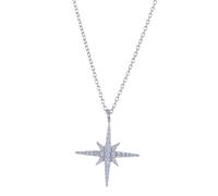 Reeves & Reeves Follow that Star Sterling Silver and Pavé Necklace - Silver - Silver