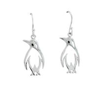 Reeves & Reeves Sterling Silver Perfect Penguin Drop Earrings