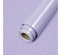 ReeyderArt Purple Glitter Contact Paper for Countertops Glossy Peel and Stick Wallpaper Waterproof Self Adhesive Vinyl Wrap for Cabinets Shelves Tables Closets and Walls 40 x 500 cm