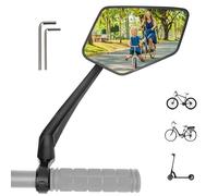 REEZER Bicycle Mirror Right with Extra Large Mirror Surface - 360° Adjustable Bicycle Mirror for E-Bike & E-Scooter Handlebars - Rear View Mirror Compatible with All Models - E-Bikes Accessories