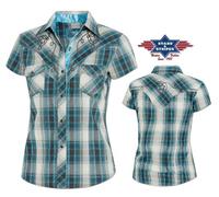 Ref: JOSIE Women's Country Western Stars And Stripes Shirts