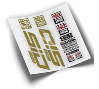 REF:VP339 Rock-Shox SID ULTIMATE 2021-2023 MTB Fork Compatible Stickers, Stickers, Stickers, Vinyl Decals for Mountain Bikes. (GOLD)
