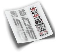 REF:VP355 Rock-Shox SID SELECT+ SL 2021-2023 MTB Fork Compatible Stickers, Stickers, Stickers, Vinyl Decals for Mountain Bikes (SILVER CHROME)