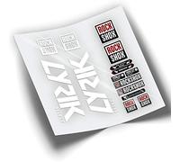REF:VP367 Stickers compatible with Rock-Shox LYRIK SELECT fork 2019-2022 MTB, stickers, stickers, stickers, vinyls for mountain bikes. (FLUOR YELLOW) (White)