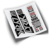 REF:VP372 Rock-Shox LYRIK SELECT Fork Compatible Stickers + 2019-2022 MTB Fork Stickers Decals Vinyl for Mountain Bikes (SILVER CHROME)