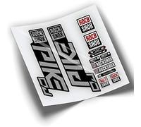 REF:VP384 Rock-Shox PIKE DJ 2021-2025 MTB Fork Compatible Stickers, Stickers, Stickers, Vinyls for Mountain Bikes (SILVER CHROME)