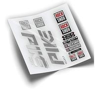 REF:VP387 Rock-Shox PIKE SELECT 2019-2022 MTB Fork Compatible Stickers, Stickers, Stickers, Vinyl Decals for Mountain Bikes. (SILVER CHROME)