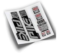 REF:VP388 Rock-Shox PIKE SELECT 2019-2022 MTB Fork Compatible Stickers, Stickers, Stickers, Vinyl Decals for Mountain Bikes. (SILVER CHROME)