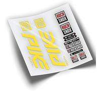REF:VP391 Rock-Shox PIKE SELECT Fork Compatible Stickers + 2019-2022 MTB, stickers, stickers, stickers, vinyls for mountain bikes. (YELLOW 025)
