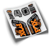 REF:VP440 Stickers Compatible with FOX 40 BICOLOR 2021-2025 MTB Fork, Stickers, Stickers, Vinyls for Mountain Bikes (ORANGE)