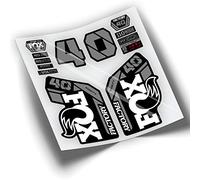 REF:VP440 Stickers compatible with FOX 40 BICOLOR fork 2021-2025 MTB, stickers, stickers, stickers, vinyls for mountain bikes. (WHITE)