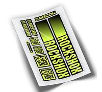 REF:VP442 Stickers compatible with Rock-Shox RECON 2021-2025 MTB fork, stickers, stickers, stickers, vinyls for mountain bikes. (FLUOR YELLOW)