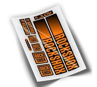 REF:VP443 Rock-Shox JUDY Fork Compatible Stickers 2021,2022,2023,2024 MTB, Stickers, Stickers, Vinyl Decals for Mountain Bikes (ORANGE)