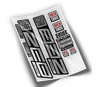 Ref: VP446 Sticker, compatible with Rock-Shox ZEB ULTIMATE 2021, 2025 MTB, Sticker, Decal, Sticker for Mountain Bikes, (Chrome Silver)