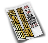 Ref: VP446 Sticker, compatible with Rock-Shox ZEB ULTIMATE 2021, 2025 MTB, Sticker, Decal, Sticker for Mountain Bikes, (Chrome Gold)