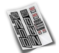Ref: VP446 Sticker, compatible with Rock-Shox ZEB ULTIMATE 2021, 2025 MTB, Sticker, Decal, Sticker for Mountain Bikes (Silver)