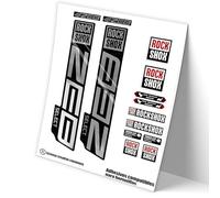 REF:VP447 Stickers compatible with Rock-Shox ZEB SELECT 2021,2025 MTB fork, stickers, stickers, decals for mountain bikes. (SILVER CHROME)