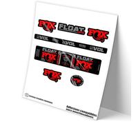 REF:VP471 Stickers compatible with FOX FLOAT DPS FACTORY 2021-22 MTB shock absorber, stickers, stickers, stickers, vinyls for mountain bikes. (FLUOR-RED)