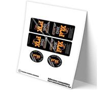 REF:VP600 Stickers compatible with FOX DHX FACTORY 2023-24 BICLOLOR MTB shock absorber, stickers, stickers, vinyls for mountain bikes. (FLUOR-ORANGE)