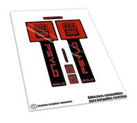 REF:VP651 Stickers compatible with fork ROCK-SHOX PSYLO GOLD 2025 MTB, stickers, stickers, stickers, vinyls for mountain bikes. (RED)