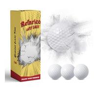 REFARICO Exploding Golf Balls, 3 Pack Prank Balls - Explode on Impact, Funny Shocked Golf Balls Gag Golfing Gifts for Adults