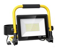 REFDAQ - 10000LM LED WORK LIGHT - Portable flood light with 6ft cord, IP66 waterproof work lights for indoor and outdoor, workplace, workshops, construction,