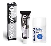 Refectocil Eyelash & Eyebrow Tint 1 Black & Oxidant Liquid 15 ml + 100 ml