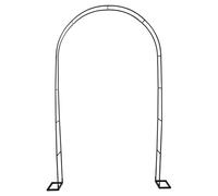 Refein Garden Arch Metal Strong Arch Trellis for Climbing Plants and Roses, Garden Arches Indoor Outdoor Wedding Decoration and Ornament Weatherproof, Black
