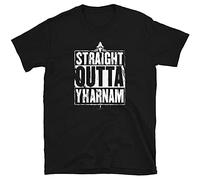 refeng Graphic Bloodborne Straight Outta Yharnam T Shirt Black L
