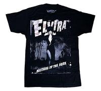 refeng Kreepsville Elvira Gothic Horror Mistress of The Dark Black T Shirt Black XL