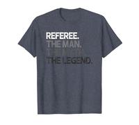 Referee Design Man Myth The Legend T-Shirt, Men, Heather Blue, 3X-Large