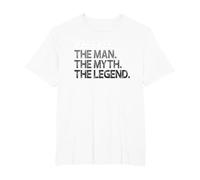 Referee Design Man Myth The Legend T-Shirt, Men's Big and Tall, White, 5X Tall
