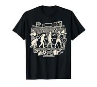 Referee Evolution Funny Sports Officiating Work Job Graphic T-Shirt