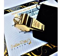 Referee Whistle Acme Thunderer 60.5 Professional Sports Football 24K Gold Plated