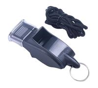 Referee Whistle - Cushioned Mouth Grid | Non-Nuclear Dolphin Whistles | Whistle, Professional Sports Whistle With Lanyard, Loud Clear Black Whistles Great For Coaches, Referees, And Officials