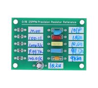 Reference Plate High Accuracy 0.1% 25PPM Resistor Standard Board for Calibrating Ad584 LM399 Multimeters Sturdy PCB Material 50 x 35mm