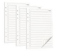 refill A5 Refillable Paper in Pack of 3 Sheets Clipboard Paper 6 Holes Cartas 135 Sheets Inserts for Planner Diaries DIY Projects