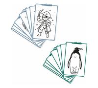 Refill for Kidydraw Mini - Pirates, princesses and wild animals Multicoloured one size