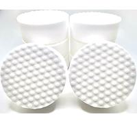 Refill Pack of 12 Drill Powered XL 4.5” Magic Sponge Erasers | Compatible with RotoEraser | 25% Thicker Ultra Durable Melamine Cleaning Eraser Pads for Bathroom Kitchen Floors Round 4.5" x 1.25" Thick