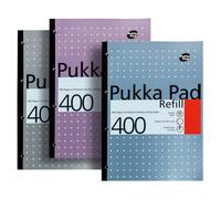 Refill Pad Wide Ruled 400pp White A4 Assorted Colours(Pack of 1)