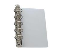Refill Page Organizer with Polymer Divider, Silver M5 2cm | Rectangular Divider Profile, Alloy Fasteners Along the Side, Dedicated Grouping Section for Punched File Pages