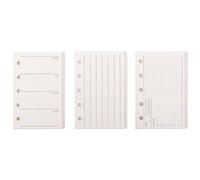 Refill Paper Loose Leaf Paper 120 Sheets Refillable Planner Binder Paper M5-5 Hole Mini Binder Paper 2.64" x 4.09" Filler Paper Vertical Line To Do List Weekly Plan 3 Pack